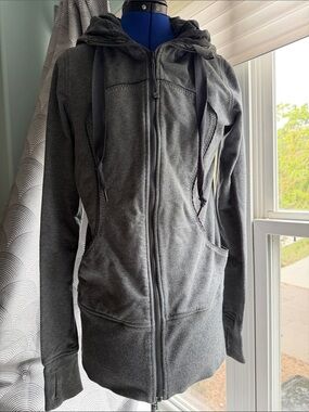lululemon athletica Charcoal Gray Full‑Zip Hoodie Coat